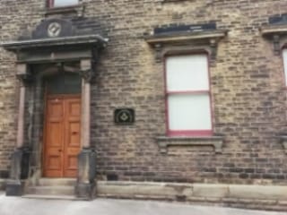 Entrance of the Mirfield Masonic Lodge in King Street