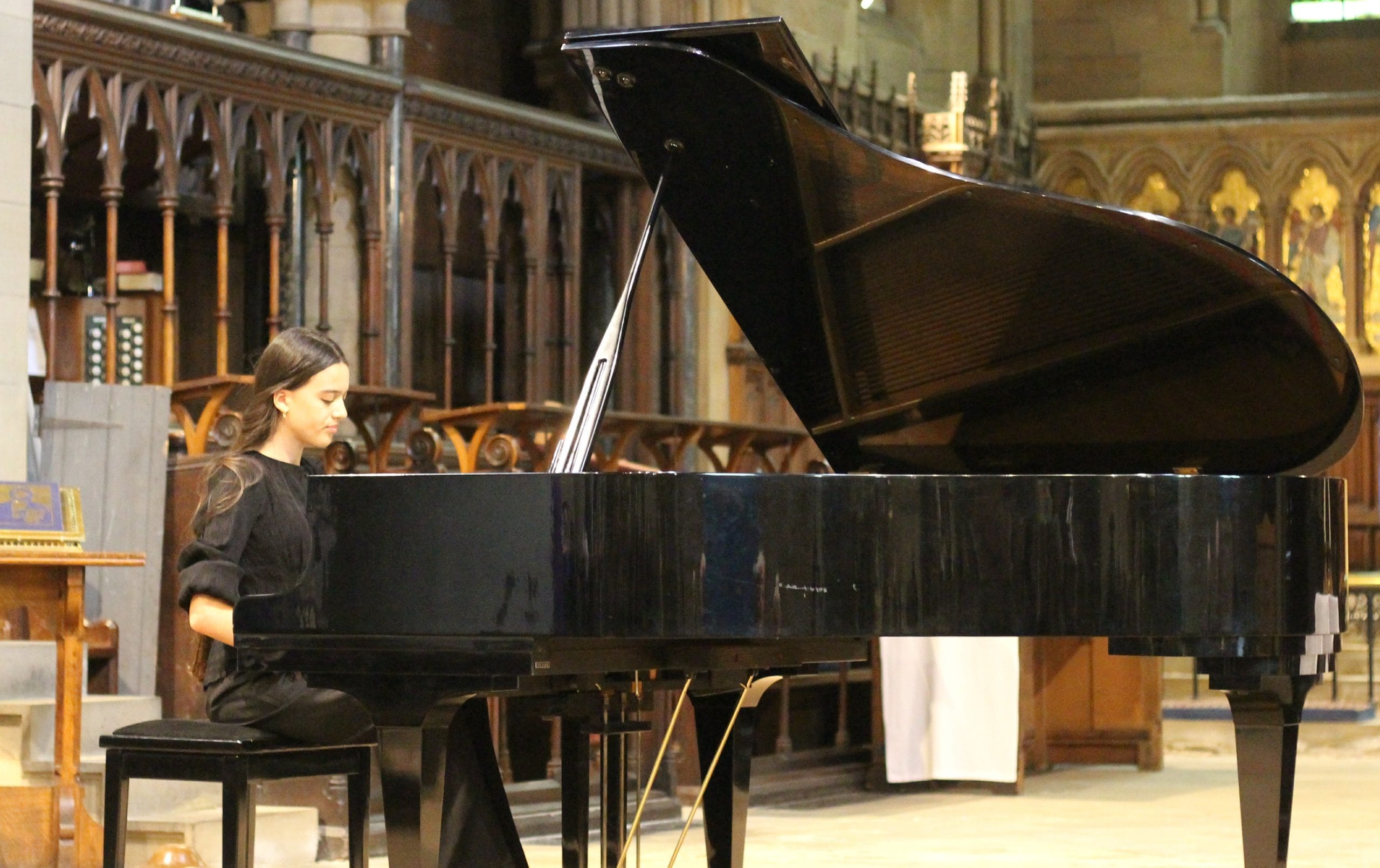 Anisa Ford playing at St. Mary's Church in 2026